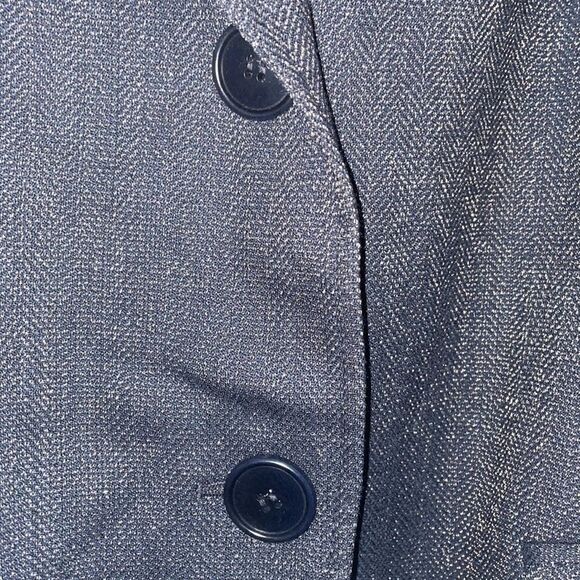 LAFAYETTE 148 N.Y Charcoal with metallic wool herringbone suit jacket. Size 14 - Picture 4 of 7